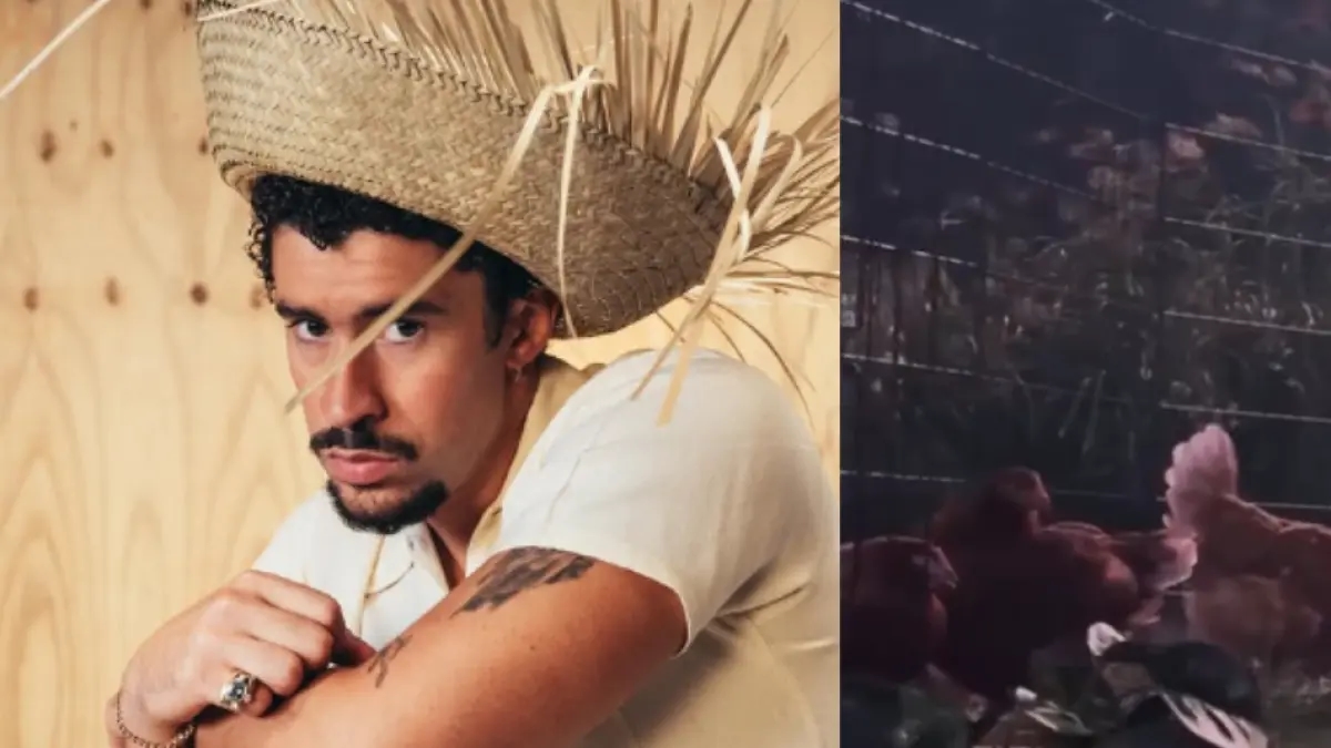Animal rights organization sues Bad Bunny for using live chickens at his concerts.