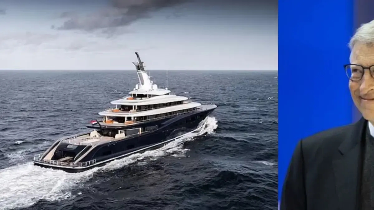 Bill Gates puts his hydrogen-powered superyacht up for sale for $645 million: it has a landing strip and basketball court.