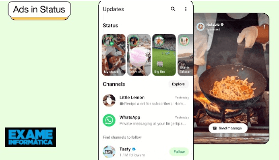 WhatsApp vai passar a ter anúncios de publicidade