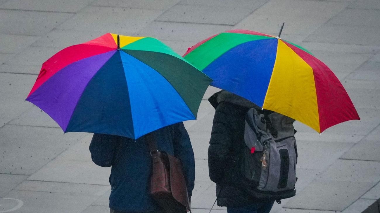 Forecast: Rain, sleet and thunderstorms in Hesse