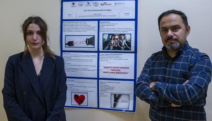 Universitätsstudent in Bolu entwickelte ein Projekt zum „intelligenten Sicherheitsgurt“