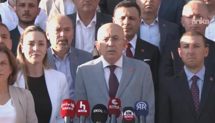 Die 81 Provinzvorsitzenden der CHP gaben eine Presseerklärung im Hauptquartier ab