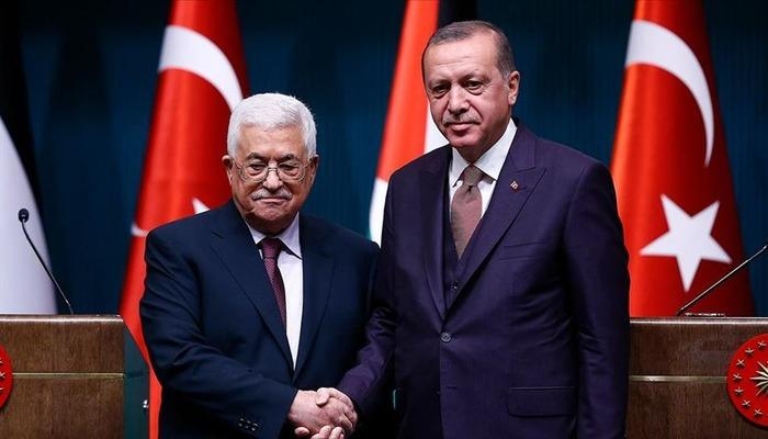 El presidente Erdoğan se reunió con el presidente palestino Abbas
