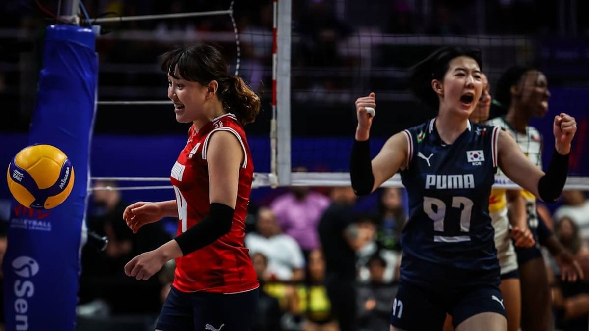 Nations League damesvolleybal: Zuid-Korea - Canada. Live verslag en live score.