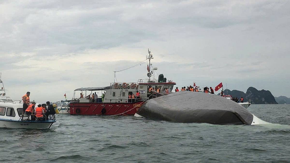 Tragedia turistica in Vietnam: nave affondata a Paradise Bay
