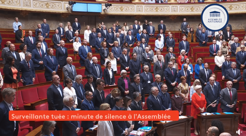 A minute of silence at the National Assembly