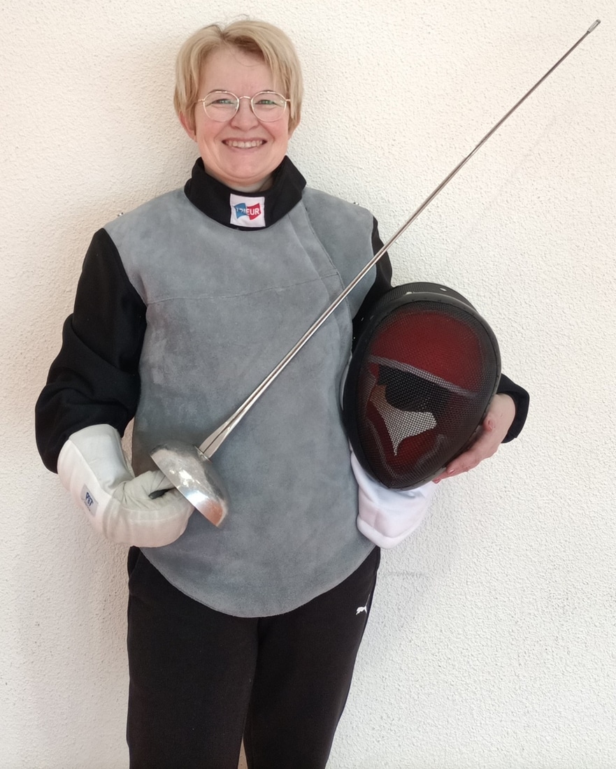 Christelle Lahierre, instructora de espada de segundo año