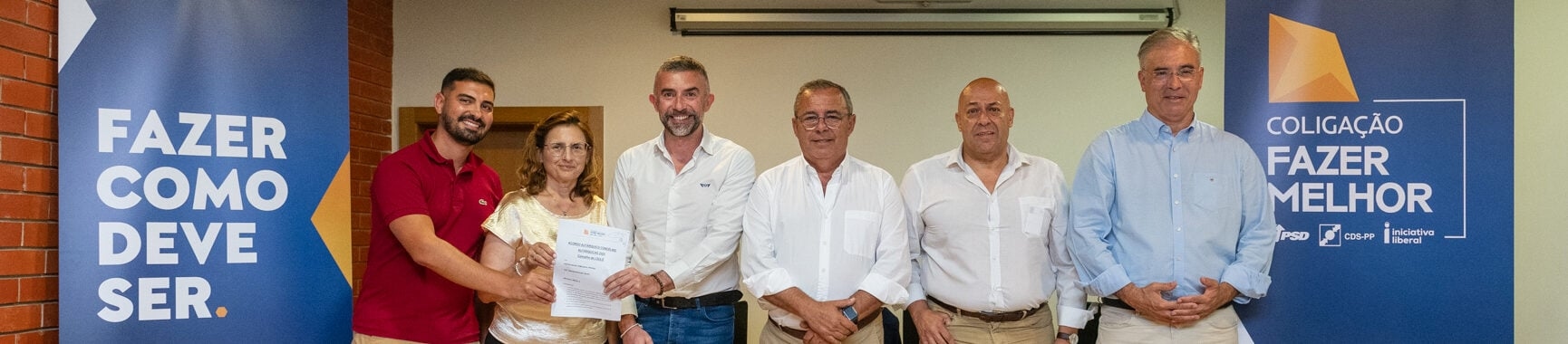 Coligação “Fazer Melhor” junta PSD, CDS-PP e Iniciativa Liberal em Loulé