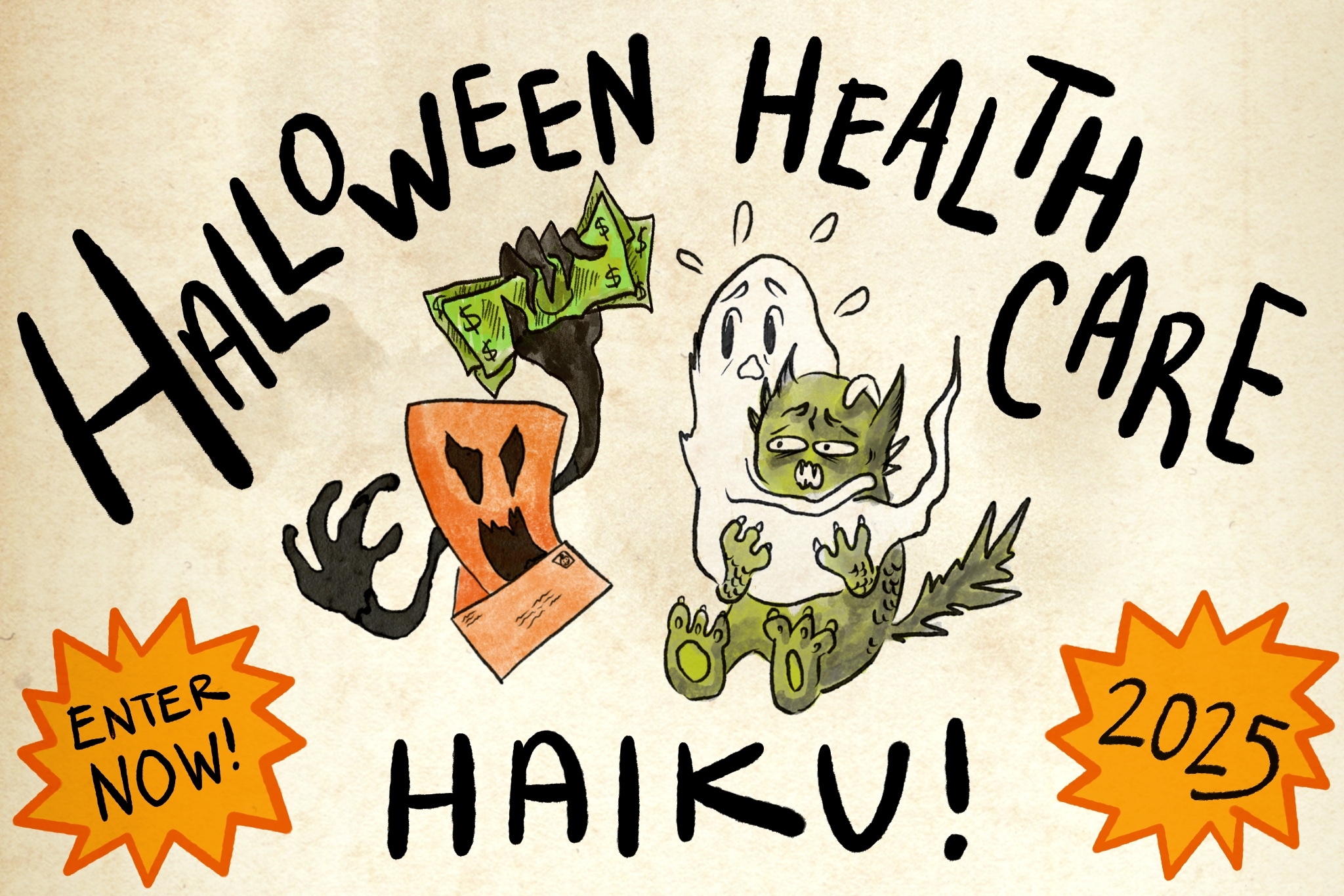 Racconta i tuoi haiku più spaventosi sulla salute ad Halloween
