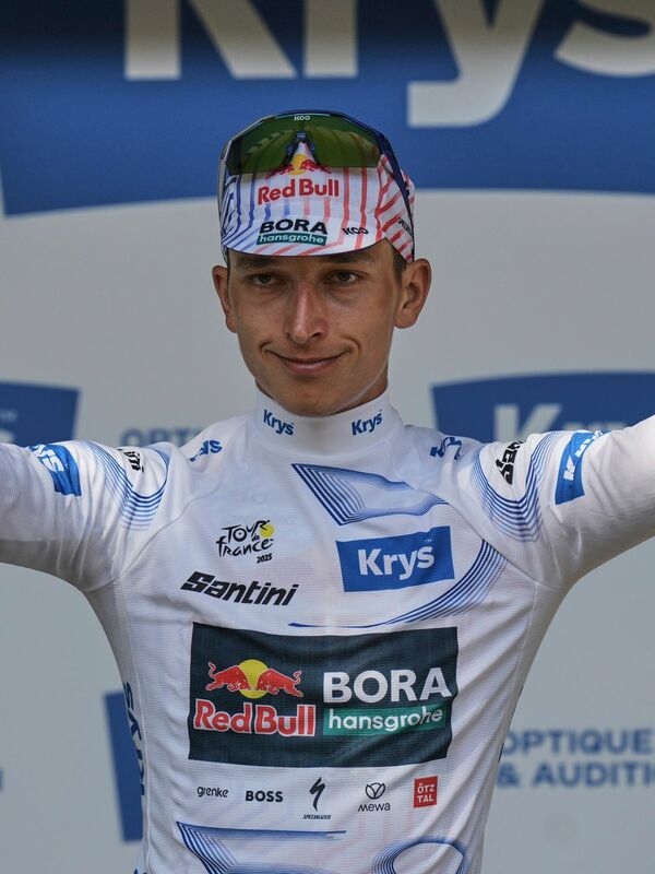 El debutante Florian Lipowitz causó sensación con su excelente actuación en el Tour de Francia.