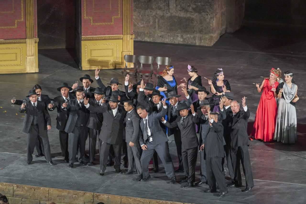 Het 32e Internationale Aspendos Opera en Ballet Festival werd afgesloten met de opera 'La Traviata'