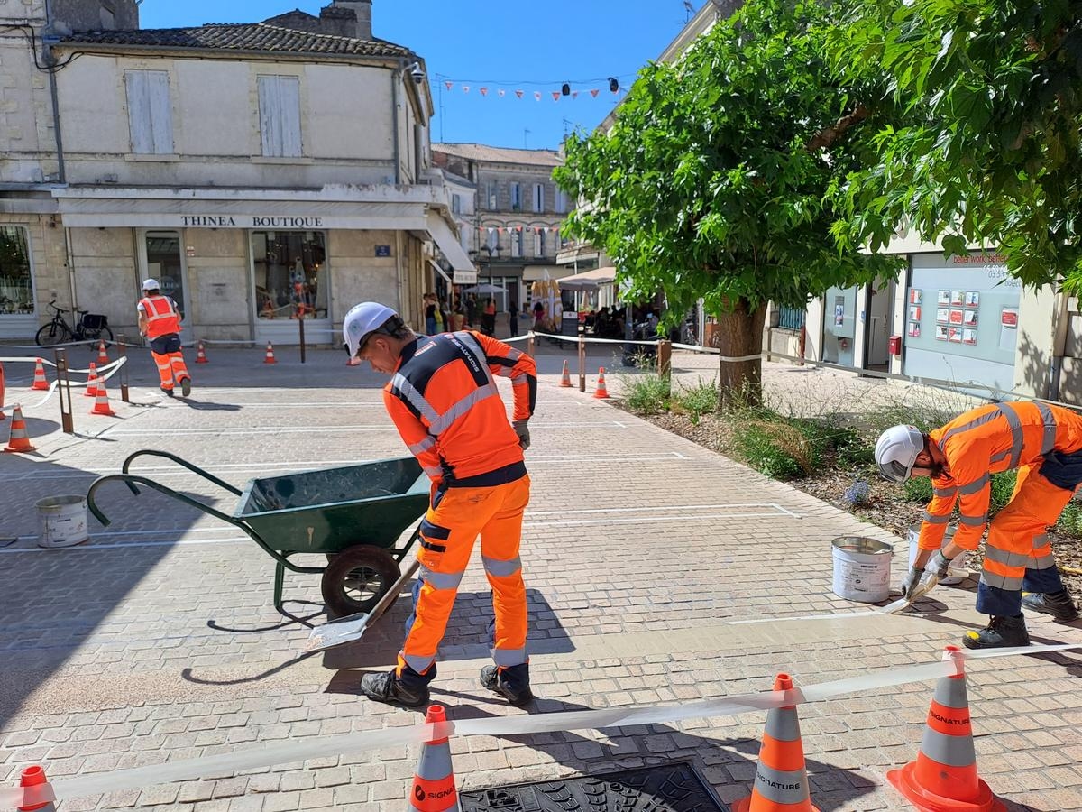 “Os peões podem estar em perigo”: faixas antiderrapantes instaladas no centro de Marmande