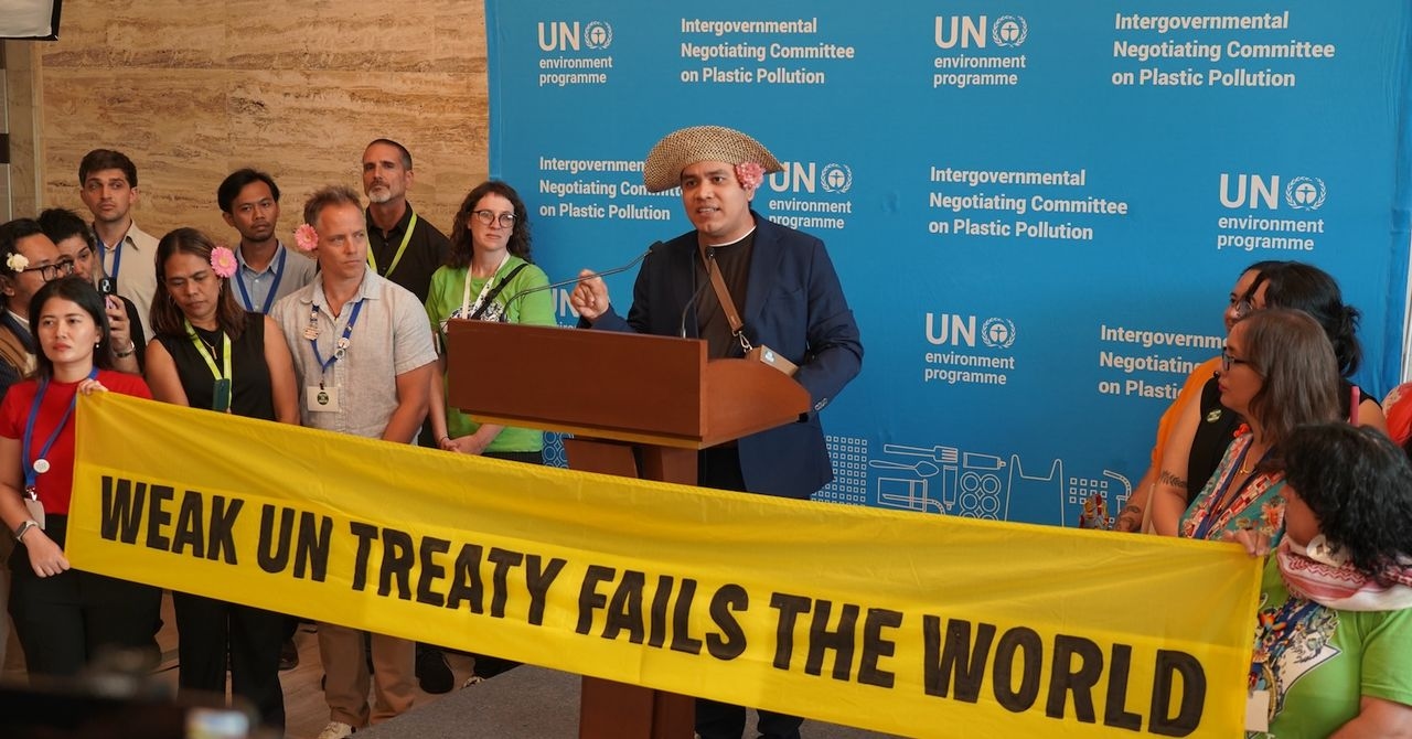 Negociações sobre o Tratado de Plásticos da ONU terminam novamente em fracasso