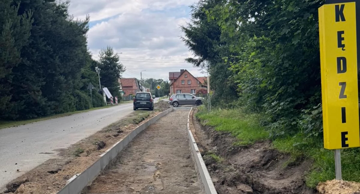 A new bicycle path in the Żmigród commune