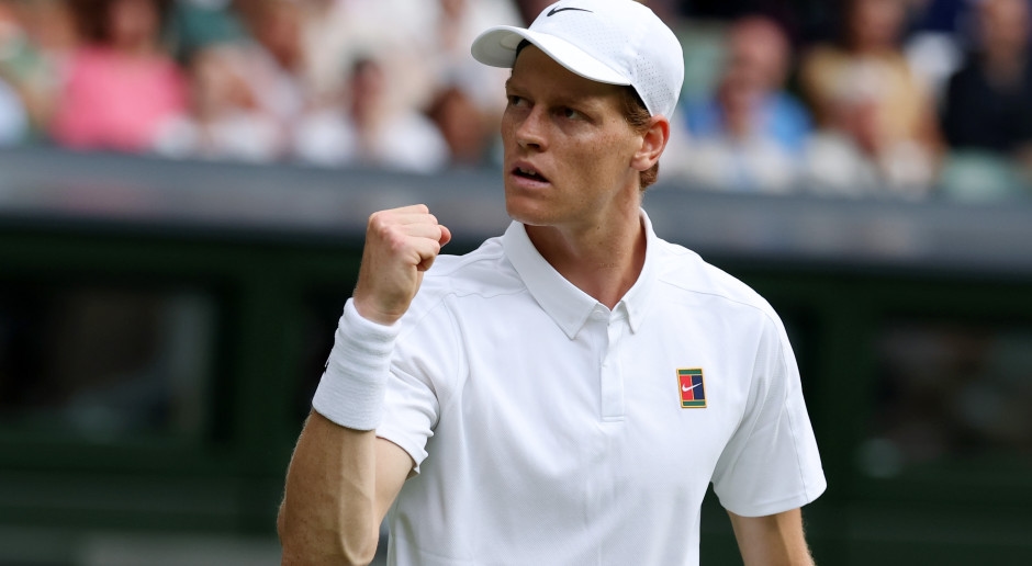 Sinner mostra-se na quadra central. Italiano vence Wimbledon 2025