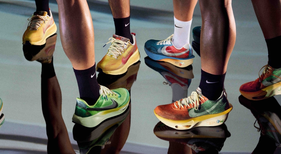 A Nike presta homenagem à história da corrida. Designs retrô retirados dos arquivos secretos da marca.