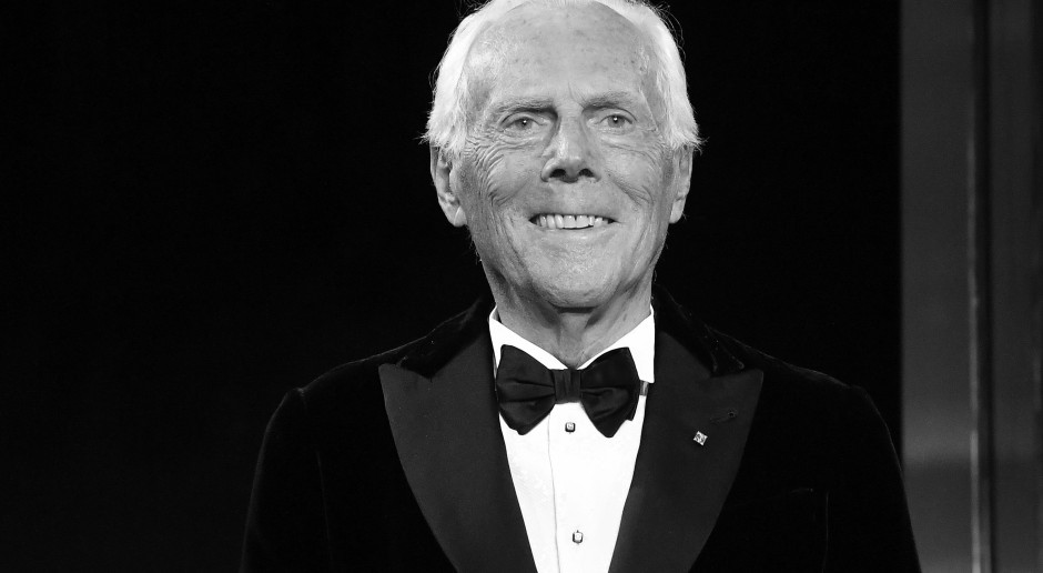 Giorgio Armani faleceu. O lendário estilista faleceu aos 91 anos.