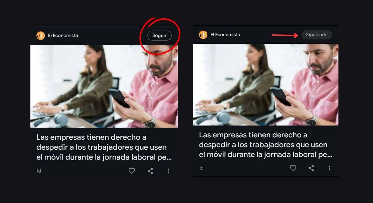 So richten Sie Google Discover ein, um alle Neuigkeiten von „elEconomista.es“ zu verfolgen: Passen Sie ab sofort Ihren Feed an, damit Sie keine Inhalte verpassen.