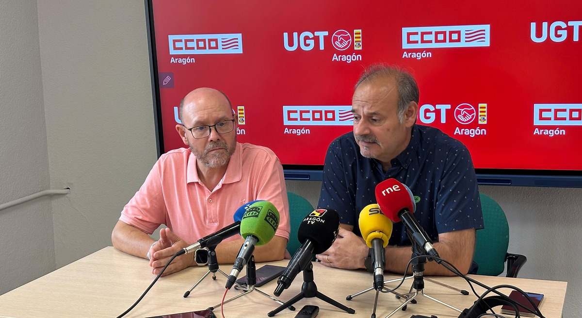 Het verkorten van de werkuren en het vernieuwen van de collectieve arbeidsovereenkomst vormen de speerpunten van de aanpak van UGT en CCOO in Aragon.