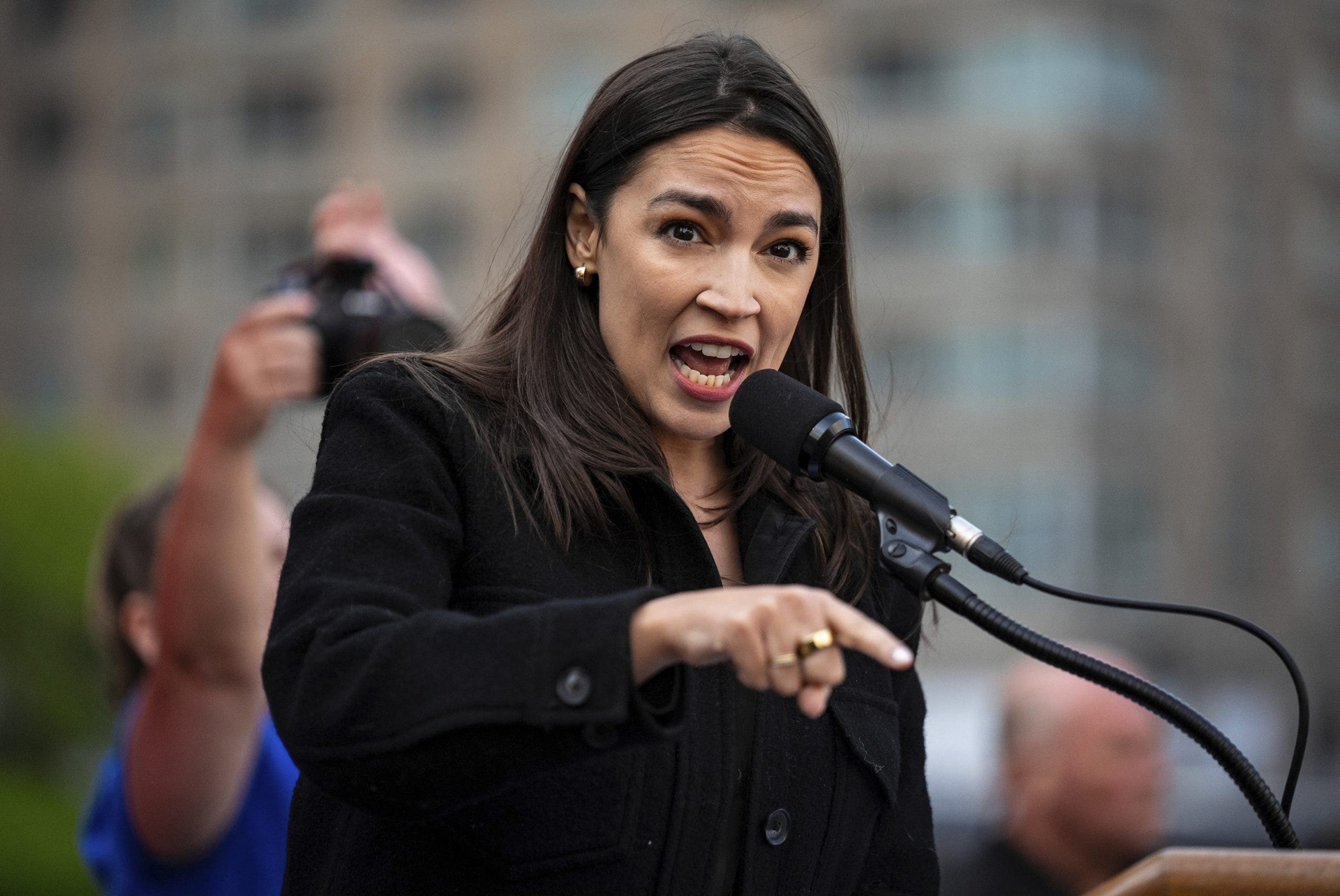 Hysterical town hall attendee interrupts AOC, yells about 'genocide' in Gaza: 'You're a liar!'