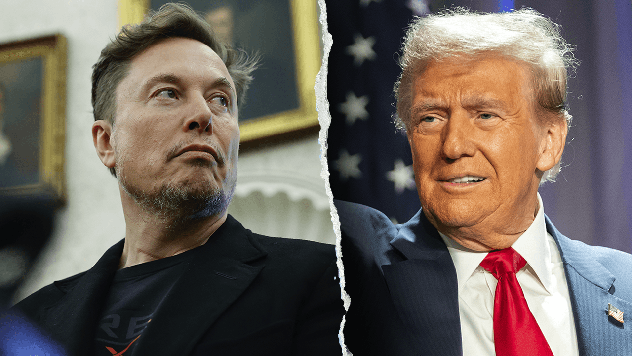 Musk señala una posible suavización de la disputa con una simple respuesta de un emoji al clip de Trump deseándole lo mejor.