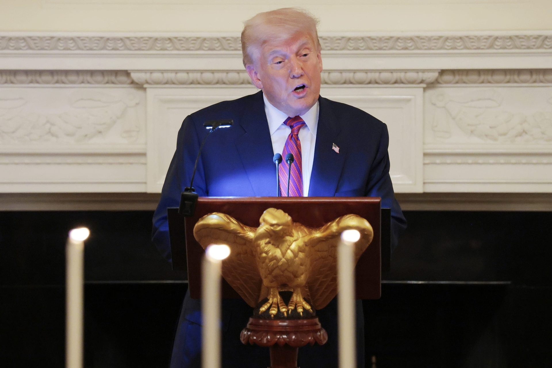 Trump dice que 10 rehenes regresarán de Gaza "muy pronto" durante una cena en la Casa Blanca con aliados
