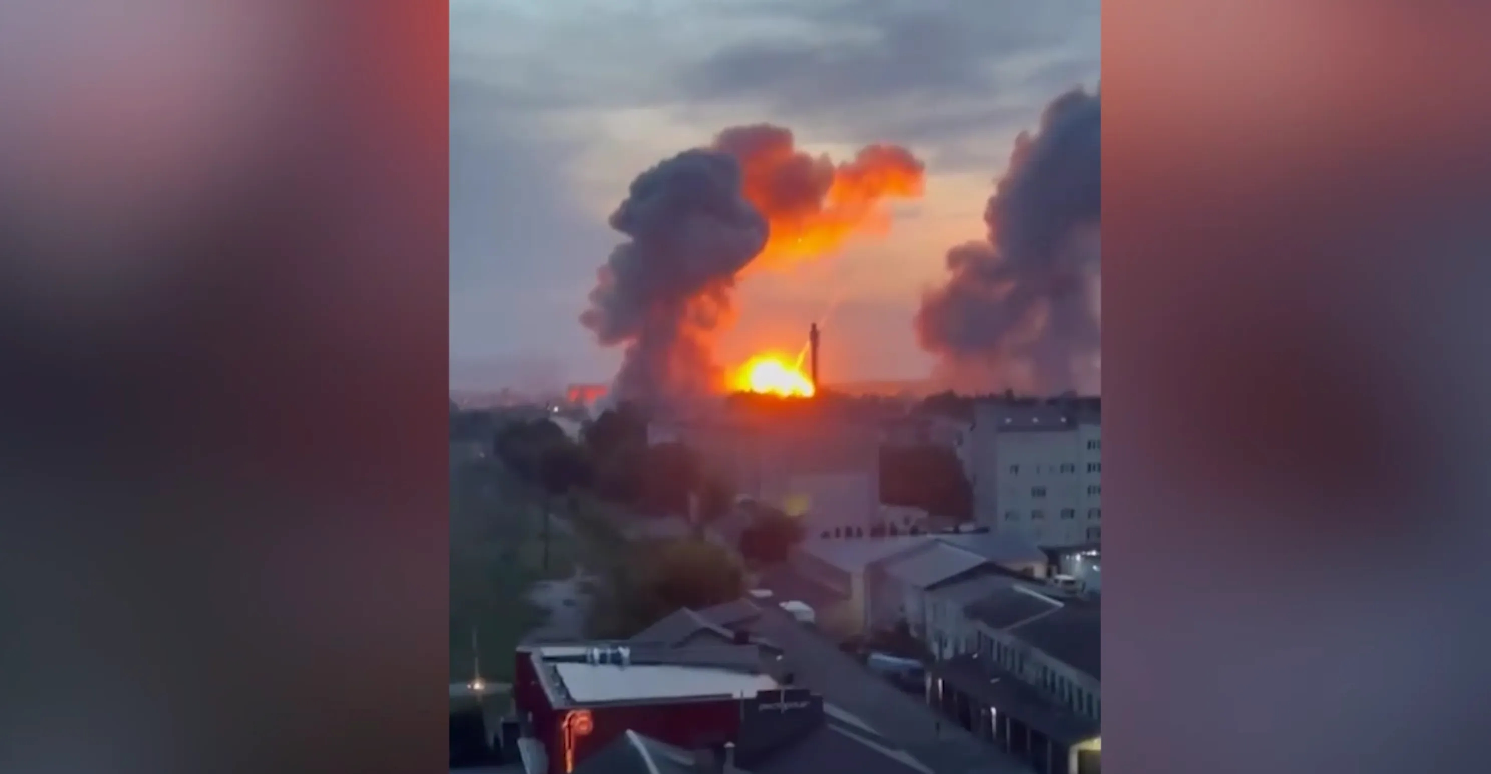 Acerto preciso: vídeo de ataques poderosos com mísseis em Lutsk, Ucrânia, aparece
