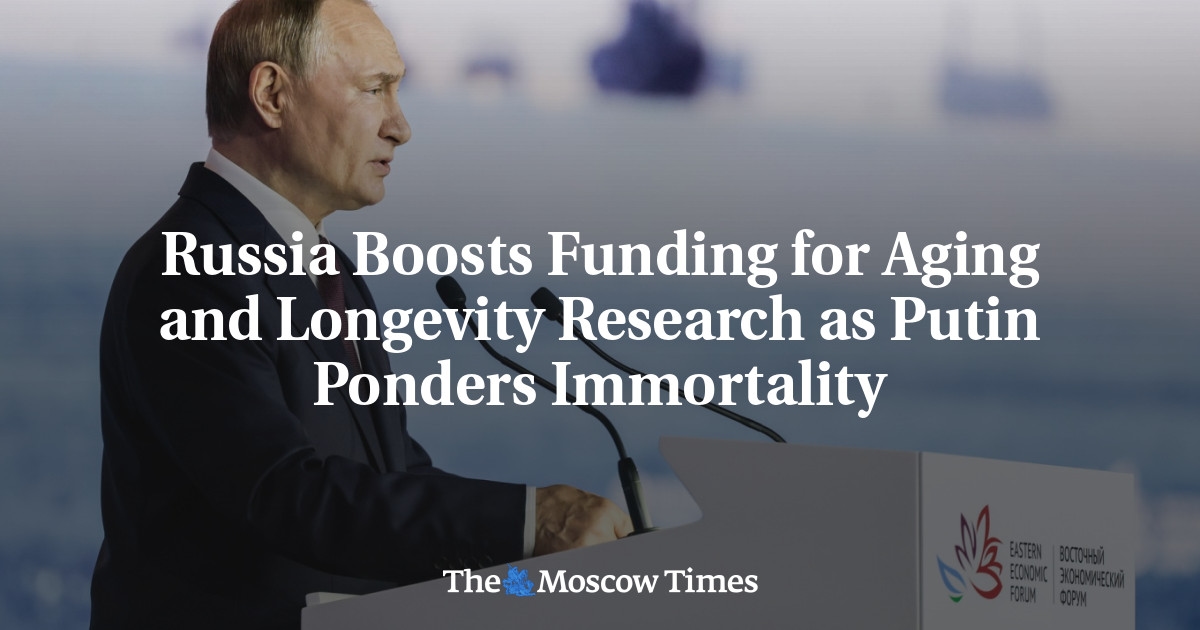 Russia Boosts Funding for Aging and Longevity Research as Putin Ponders Immortality