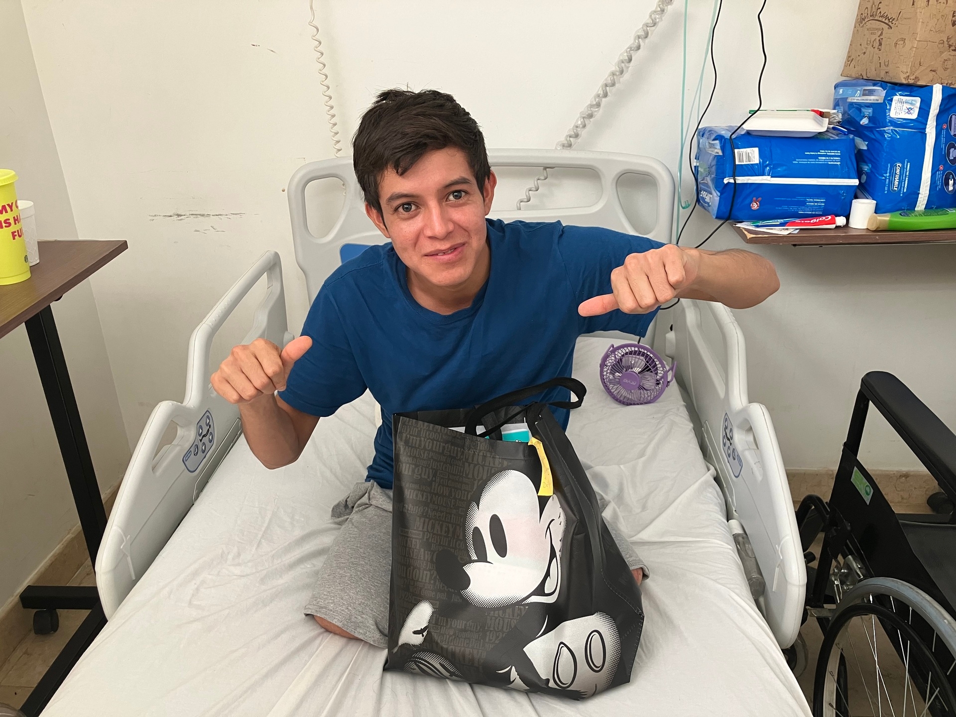 'Dios me da fuerzas para salir adelante', afirma migrante que sobrevivió a grave accidente