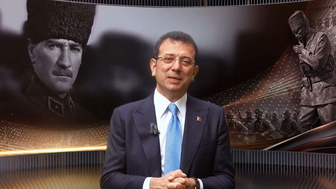 Mensagem de İmamoğlu com suporte de IA em 30 de agosto