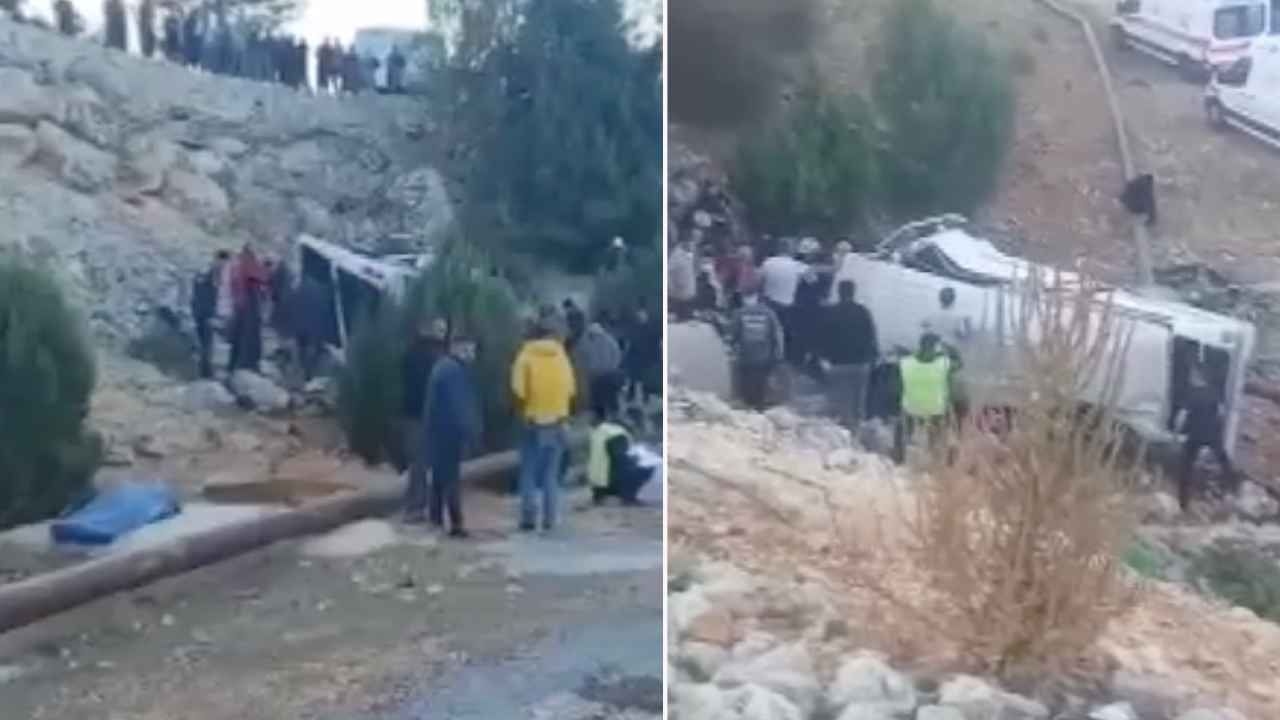 A minibus carrying agricultural workers plunged into a ditch, killing 5