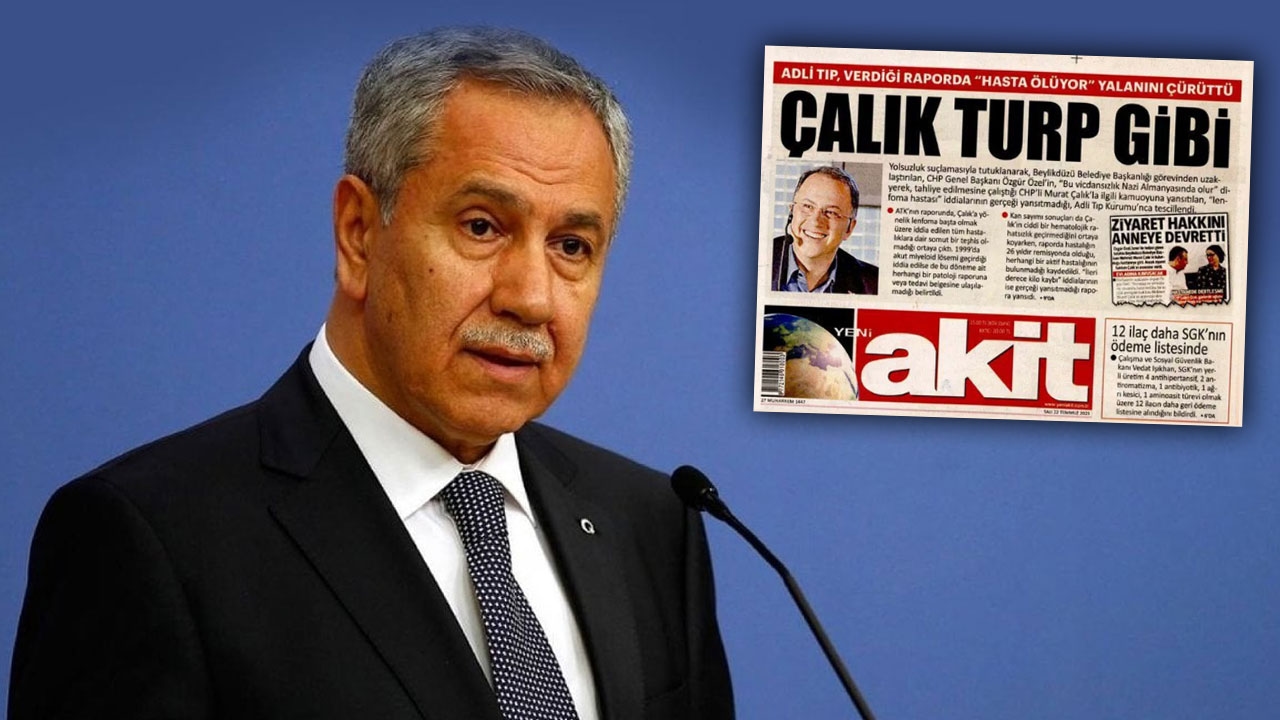 Bülent Arınç's reactie op Akit's 'Murat Çalık': een krant verstoken van moraliteit en fatsoen