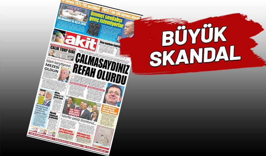Akit colocó la evacuación de Sivas a la derecha del logo y Çalık a la izquierda.