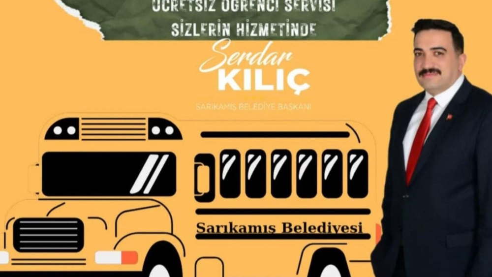 Boas notícias sobre o serviço gratuito de ônibus escolar para estudantes em Sarıkamış