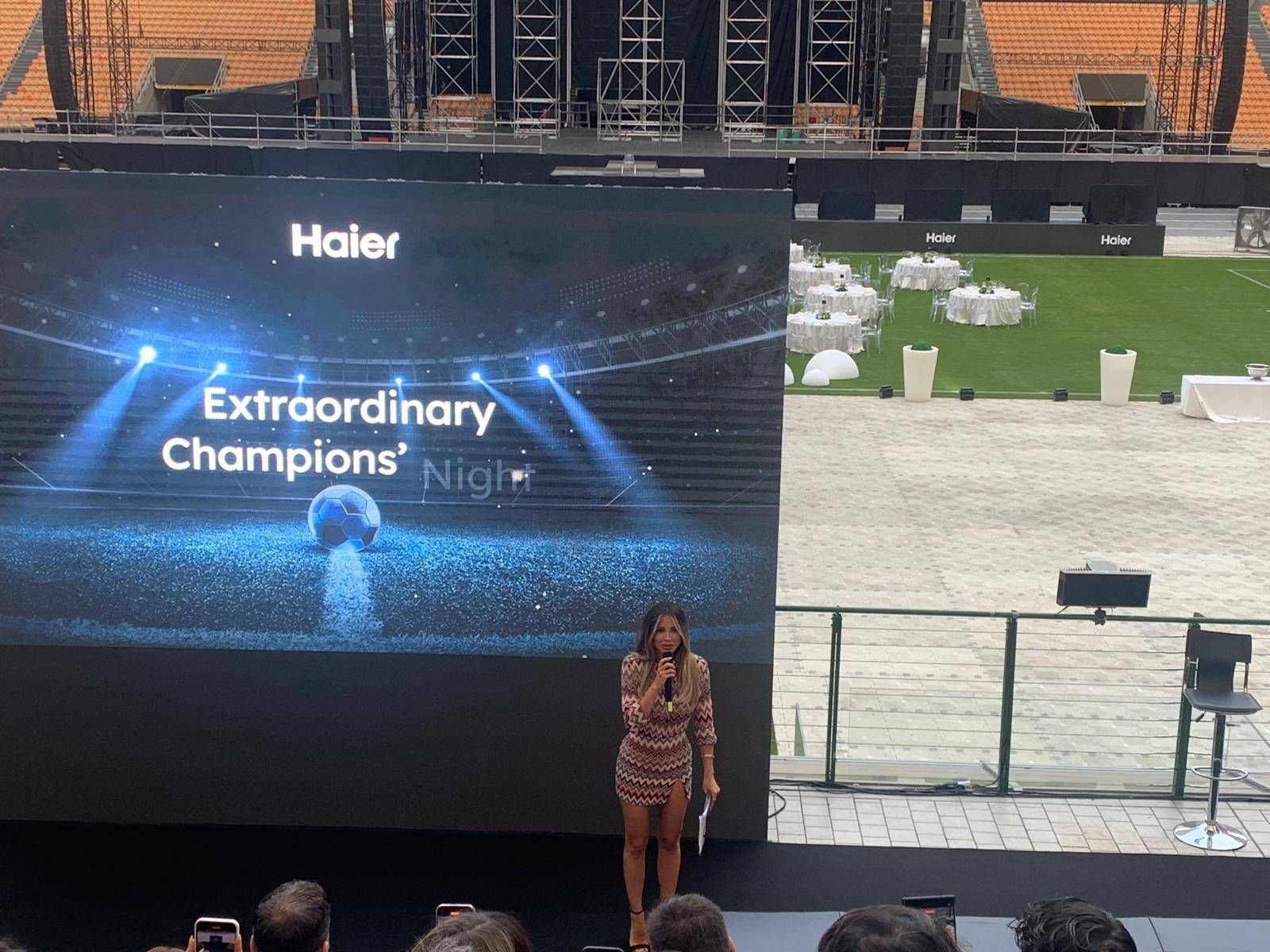 Haier Show a San Siro con Diletta Leotta per lancio nuovi Smart Tv e partnership con Dazn