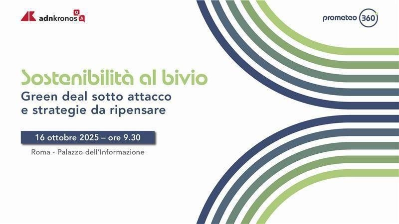 "Sustainability at the Crossroads," the Adnkronos Q&A event on October 16th