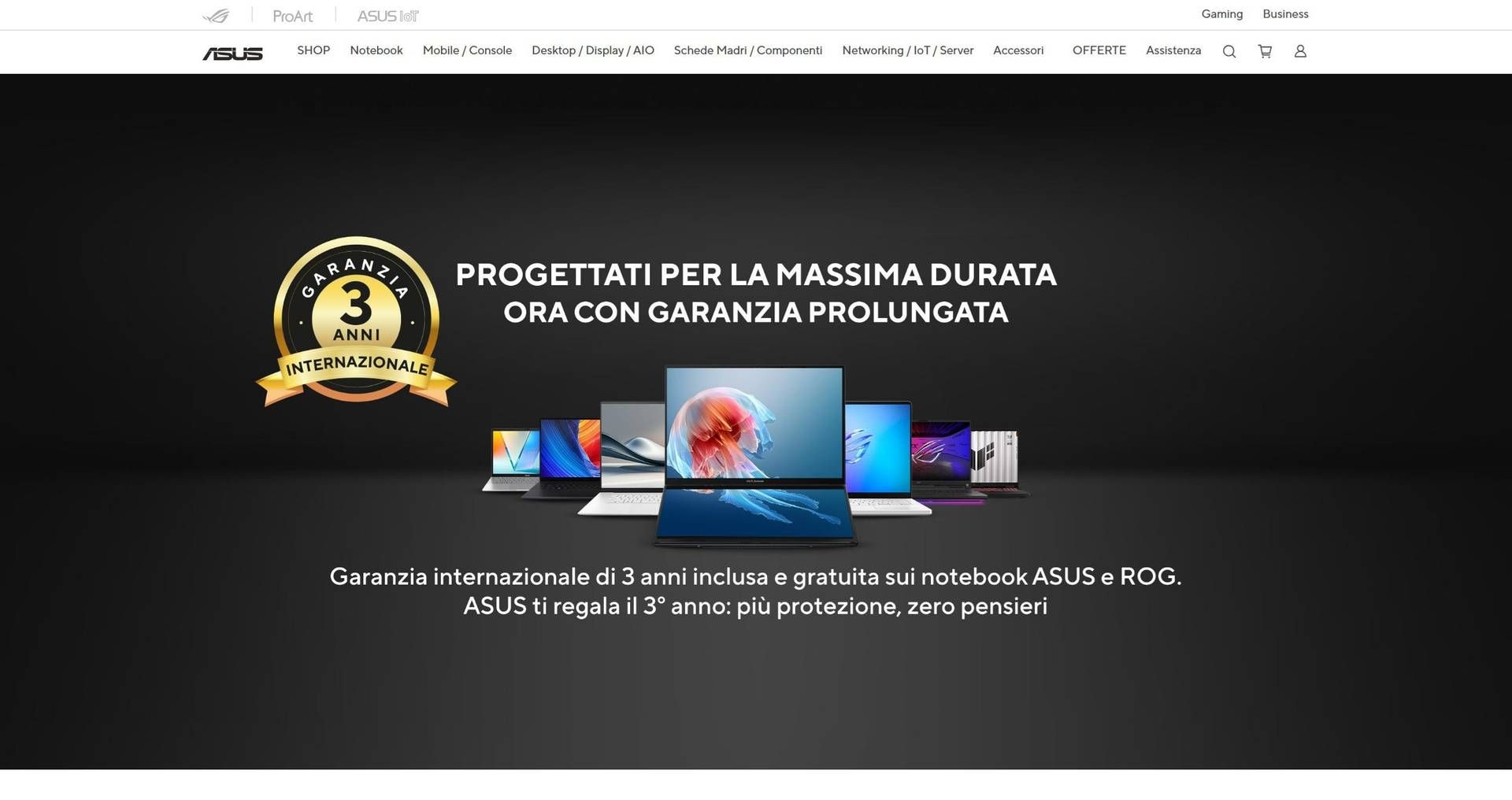 ASUS и надежность: 3-летняя гарантия на все новые ноутбуки