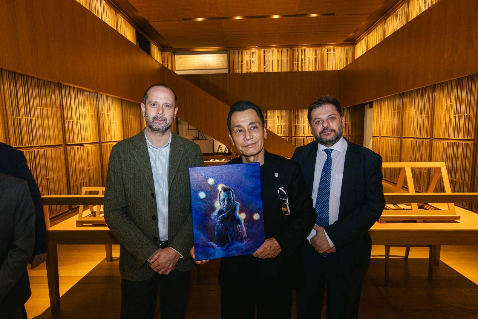 Manga sanatçısı Tetsuo Hara'nın Uffizi'deki otoportresi