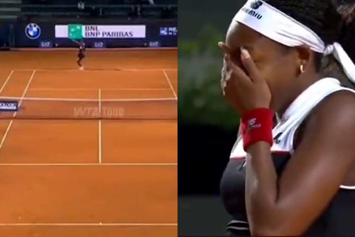 Confusión en el ATP de Roma, Gauff saca, pero Zheng no está en la cancha. VIDEO