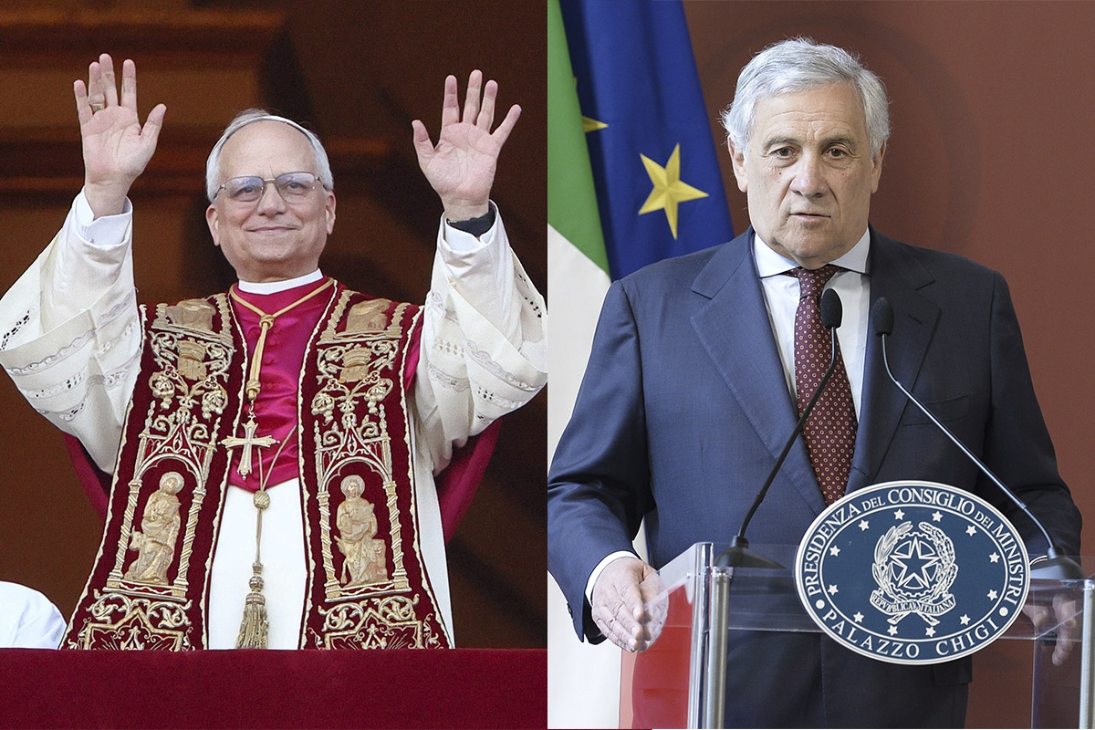 Tajani: "Everyone should listen to Leo XIV to build peace. A non-Italian Pope? The church is universal"