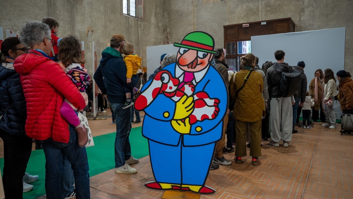 Udine recreates Pimpa's house in its 50th anniversary exhibition.