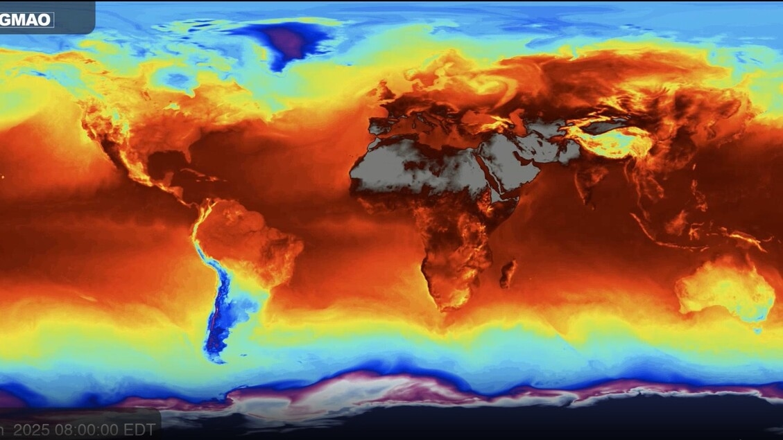 NASA'nın hızlandırılmış videosunda dünya sıcağın pençesinde