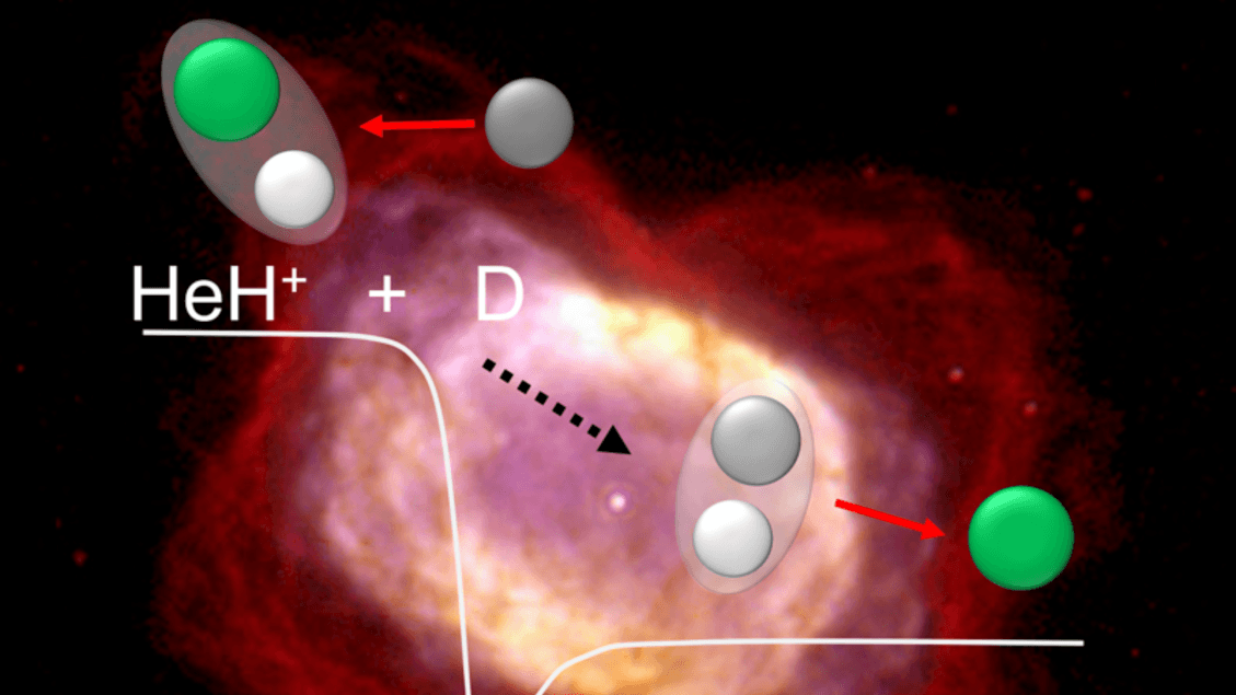 Die ersten chemischen Reaktionen im Universum wurden reproduziert.