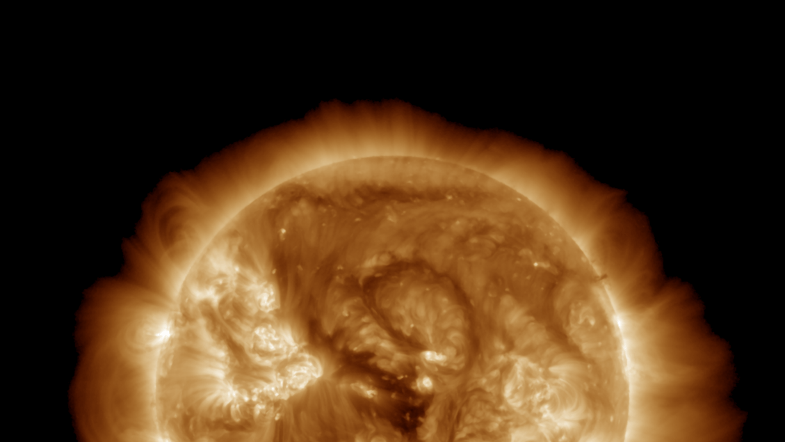 Er is een geomagnetische storm gaande die sterker is geworden