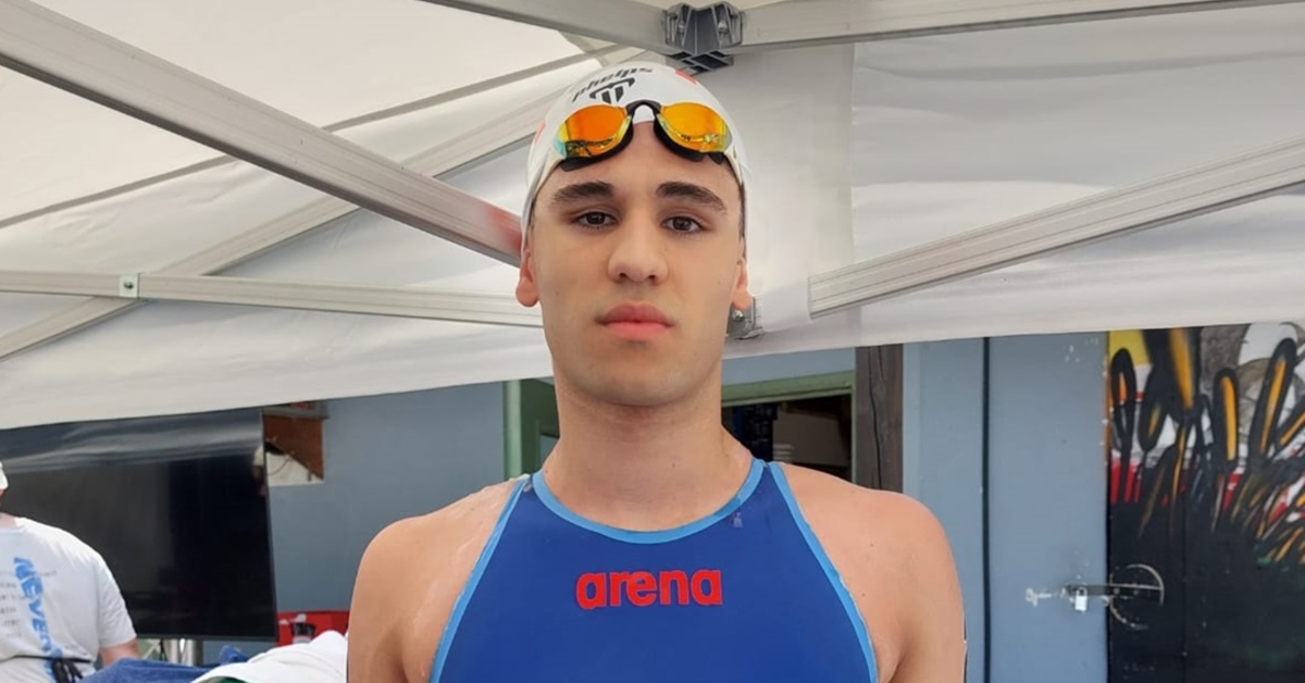 Ricardo Santos nas meias finais dos 200 costas nos Jogos Mundiais Universitários