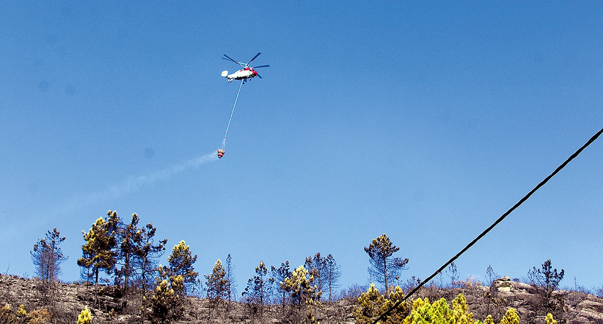 Incêndio em Vila Real com três frentes ativas