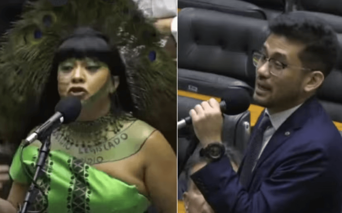 Célia Xakriabá and Kim Kataguiri argue during environmental licensing vote; police are called