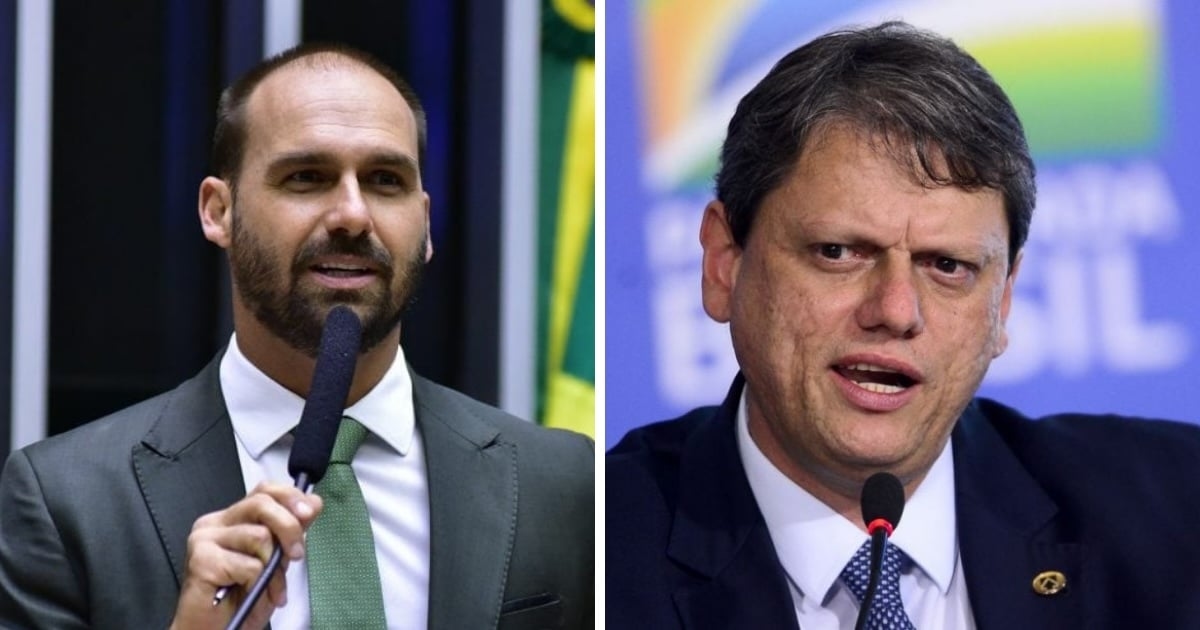'Servile to the elites': Eduardo Bolsonaro raises Tarcísio's tone for dialogue with the US on tariff hikes