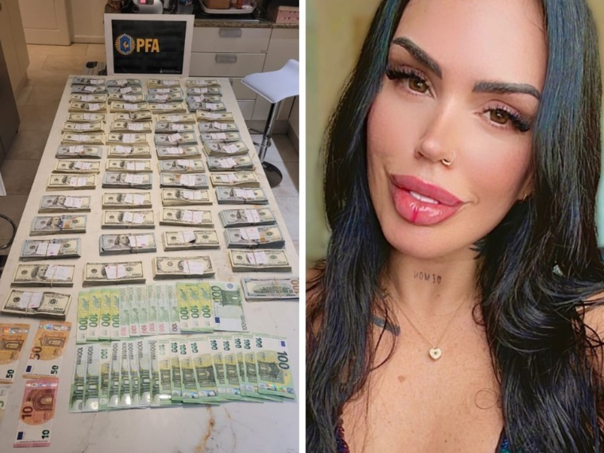 Rückschlag für Sofia Clerici: Sie wird die 600.000 Dollar, die ihr im Fall Martín Insaurralde abgenommen wurden, nicht waschen können.