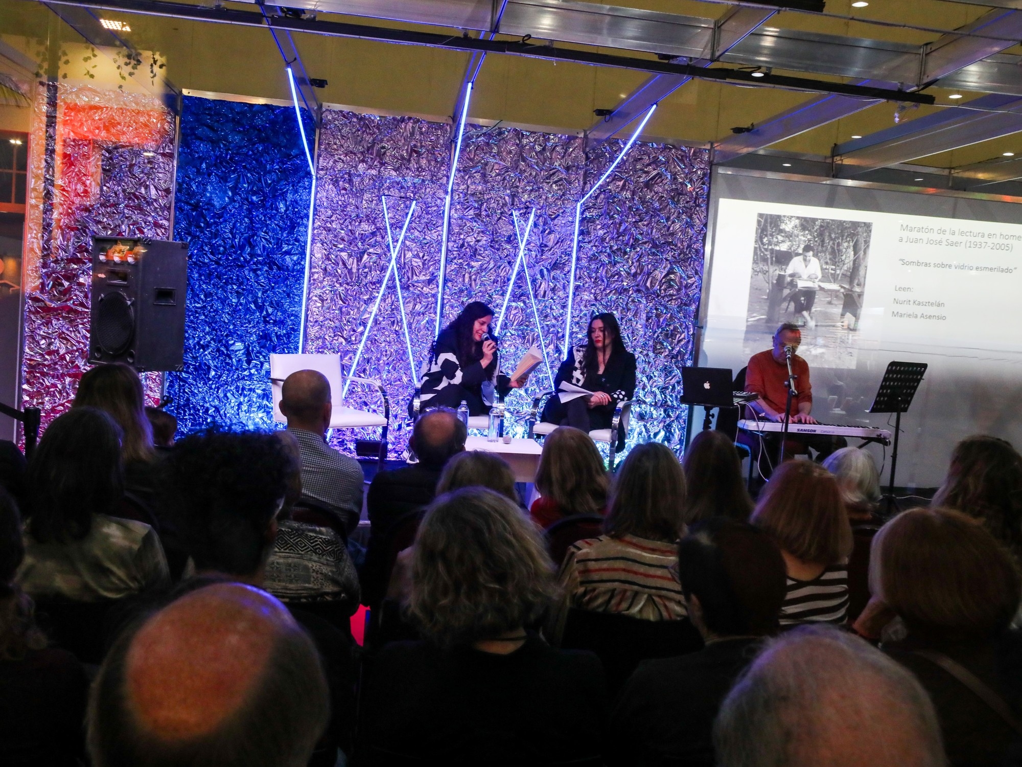 Voices for Saer, the Fair's Reading Marathon paid tribute to the Santa Fe native